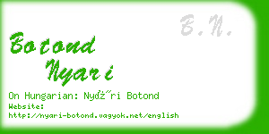 botond nyari business card